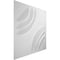 Ekena Millwork Artisan EnduraWall Decorative 3D Wall Panel, White, 19 5/8"W x 19 5/8"H WP20X20ARWH - alternate 2